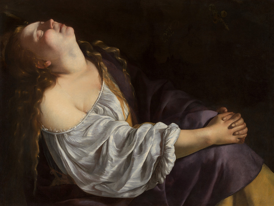Artemisia Gentileschi, "Mary Magdalene in Ecstasy" (Rzym albo Wenecja, 1620–25)