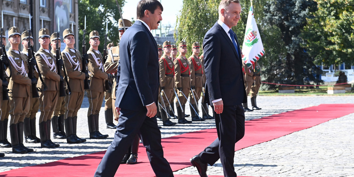 Andrzej Duda na Węgrzech.