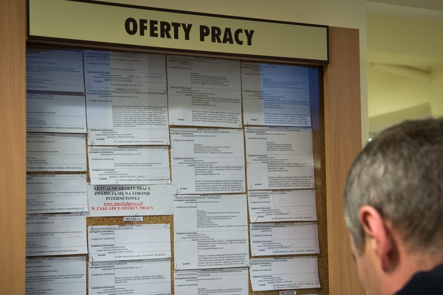 W lutym 2019 r. bez pracy zarejestrowanych było w Polsce 1,018 miliona osób