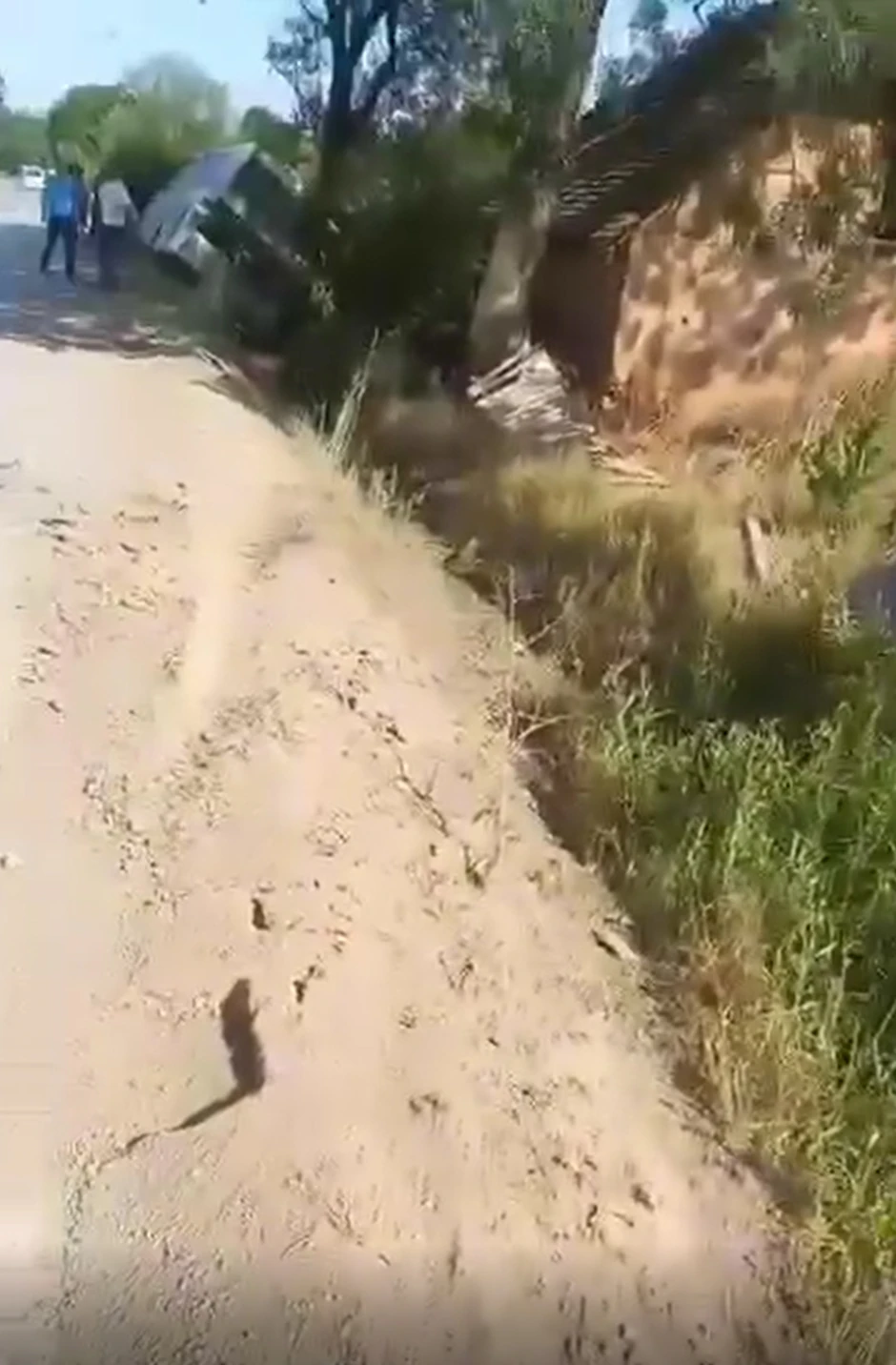 Ceroviti potok, Mali Crljani, autobus sletio s puta