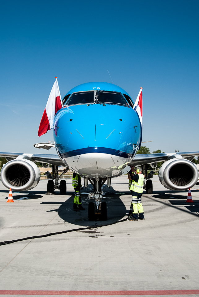 Otwarcie trasy Kraków-Amsterdam - KLM wylądował w Krakowie