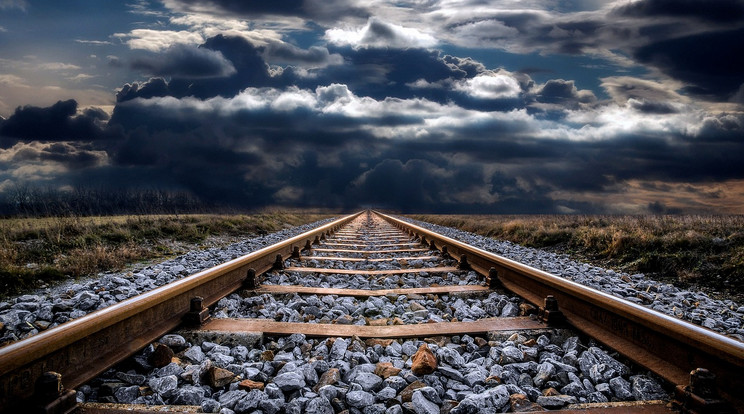 A vonatok közlekedését is akadályozza a vihar /Illusztráció: Pixabay