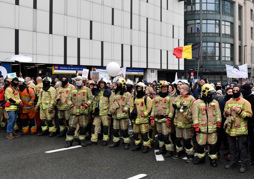 Protest u Briselu zbog kovid restrikcija