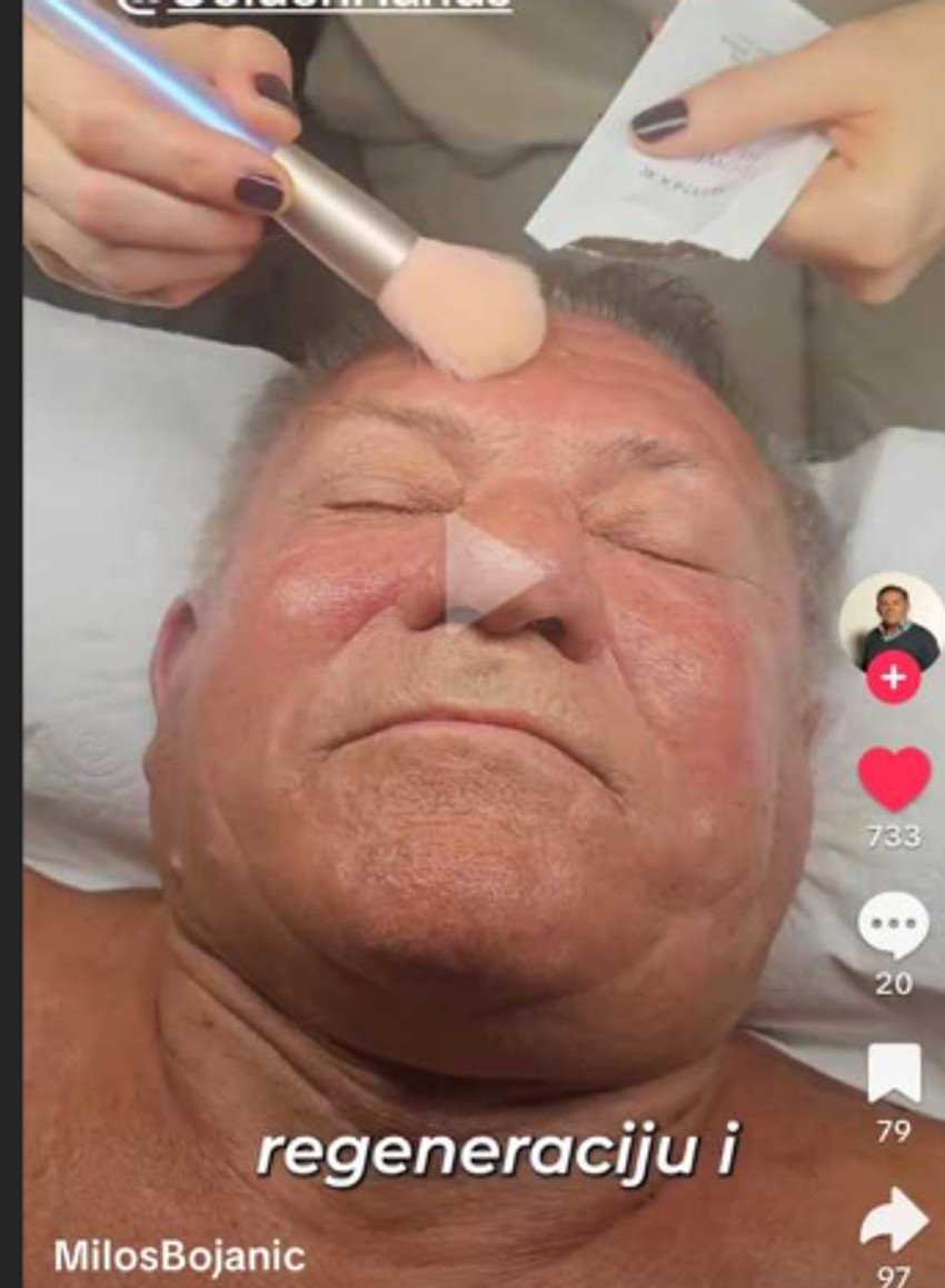 Miloš Bojanić kod kozmetičara