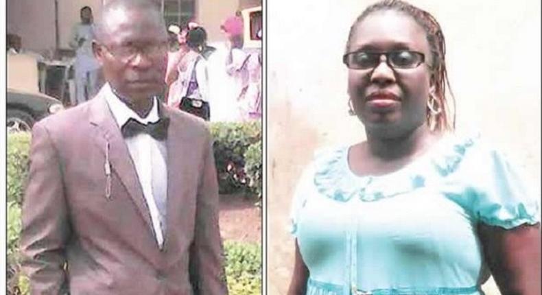 The runaway killer husband, Joshua Edward and the late Gbemisola