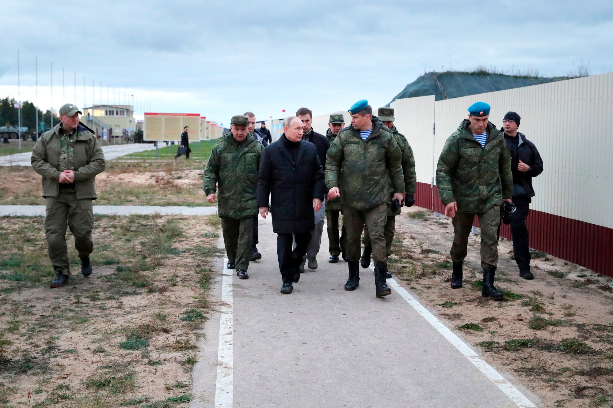Putin navštívil výcvikové stredisko pre mobilizovaných vojakov.