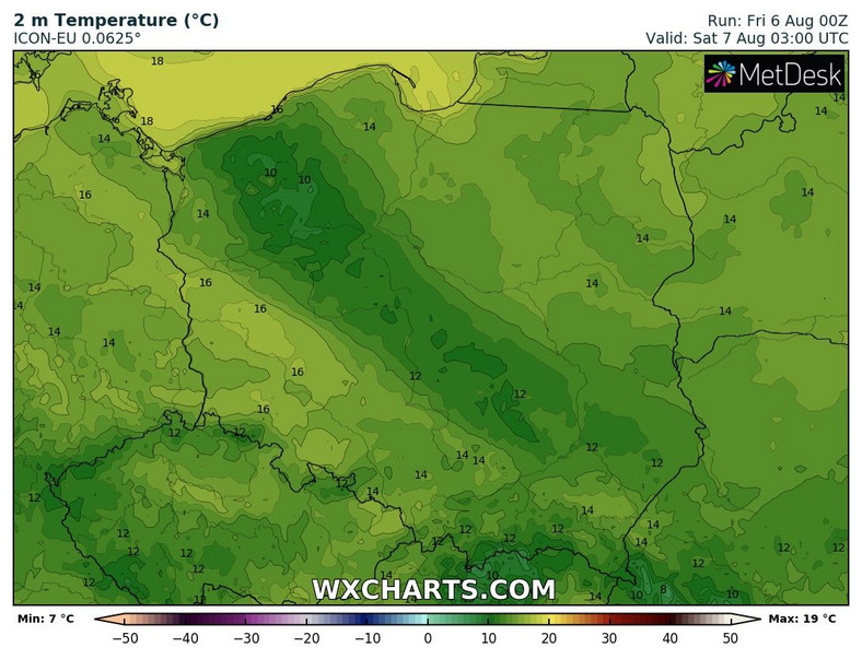 W nocy w najchłodniejszych miejscach temperatura spadnie poniżej 10 st. C