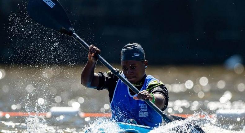 Ayomide Bello is Nigeria's first female canoeist to qualify for the Olympics (Kate Green)