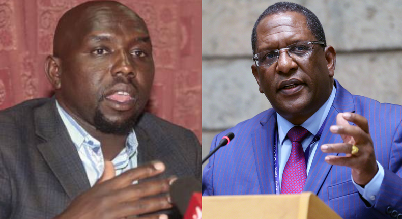 Senator Kipchumba Murkomen and Environment CS Keriako Tobiko