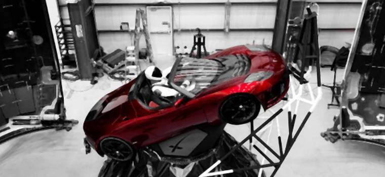 SpaceX rakietą Falcon Heavy wystrzeli manekina w czerwonej Tesli Roadster. To Starman
