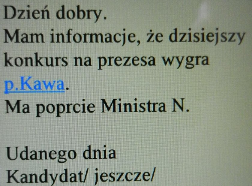 Wygrała konkurs, bo jest koleżanką ministra?