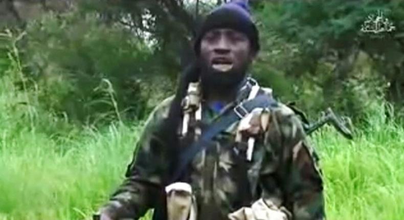 Boko Haram's shadowy leader Abubakar Shekau is shown in an August 8, 2016 video released by the Nigerian Islamist extremist group