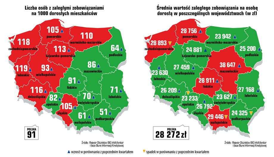 Zaległości Polaków - BIG InfoMonitor