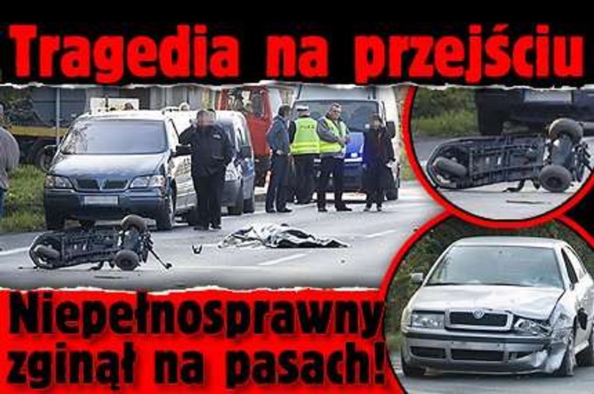 Tragedia na przejściu. Niepełnosprawny zginął na pasach