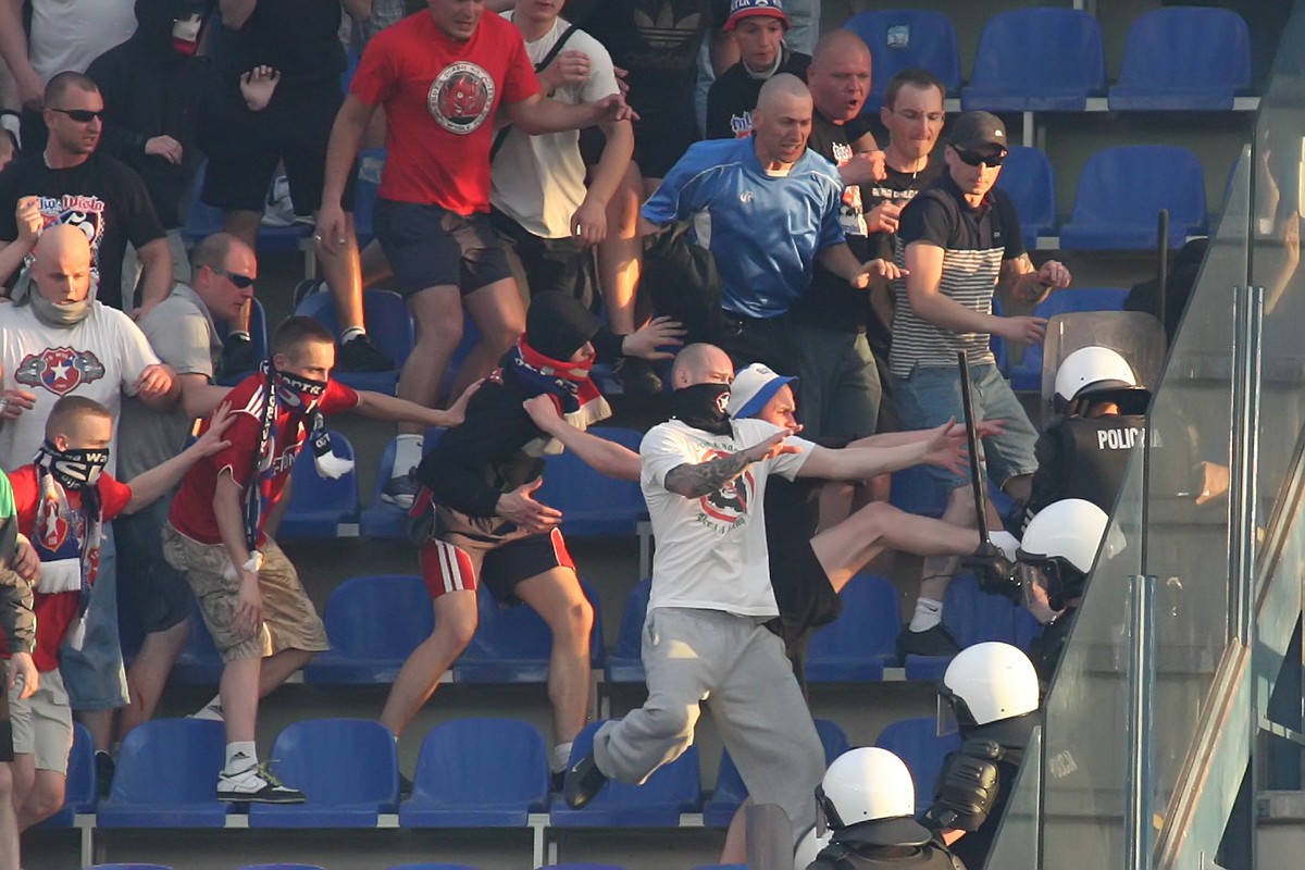 Tak derby Krakowa wyglądały na trybunach