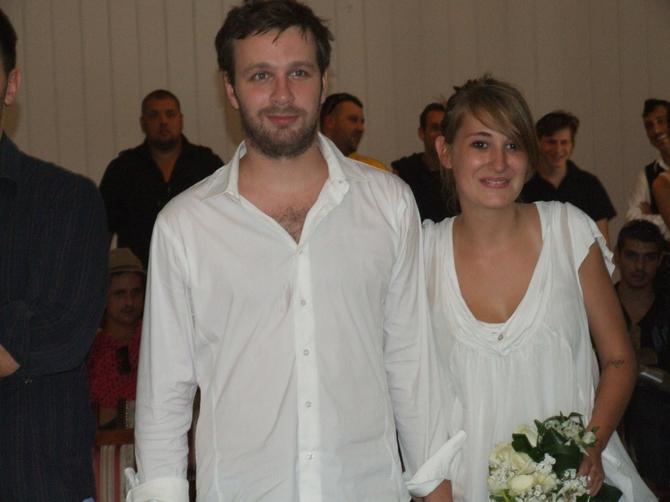 Mina i Skaj Vikler na svadbi 2009. godine