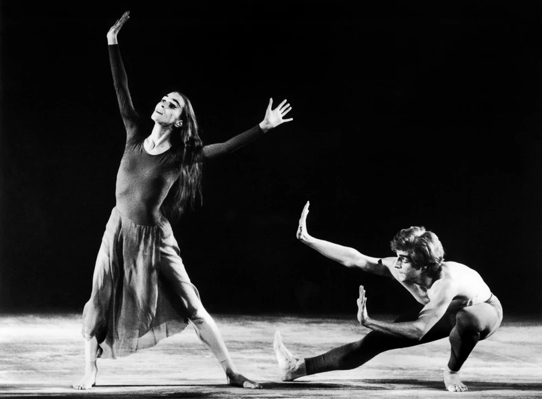 Pina Bausch i Iwan Neumann w spektaklu "Poeme Dance" w 1971 r.