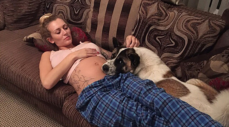 Kutyája hívta fel a figyelmet, hogy terhes a lány /Fotó: Profimedia-Reddot