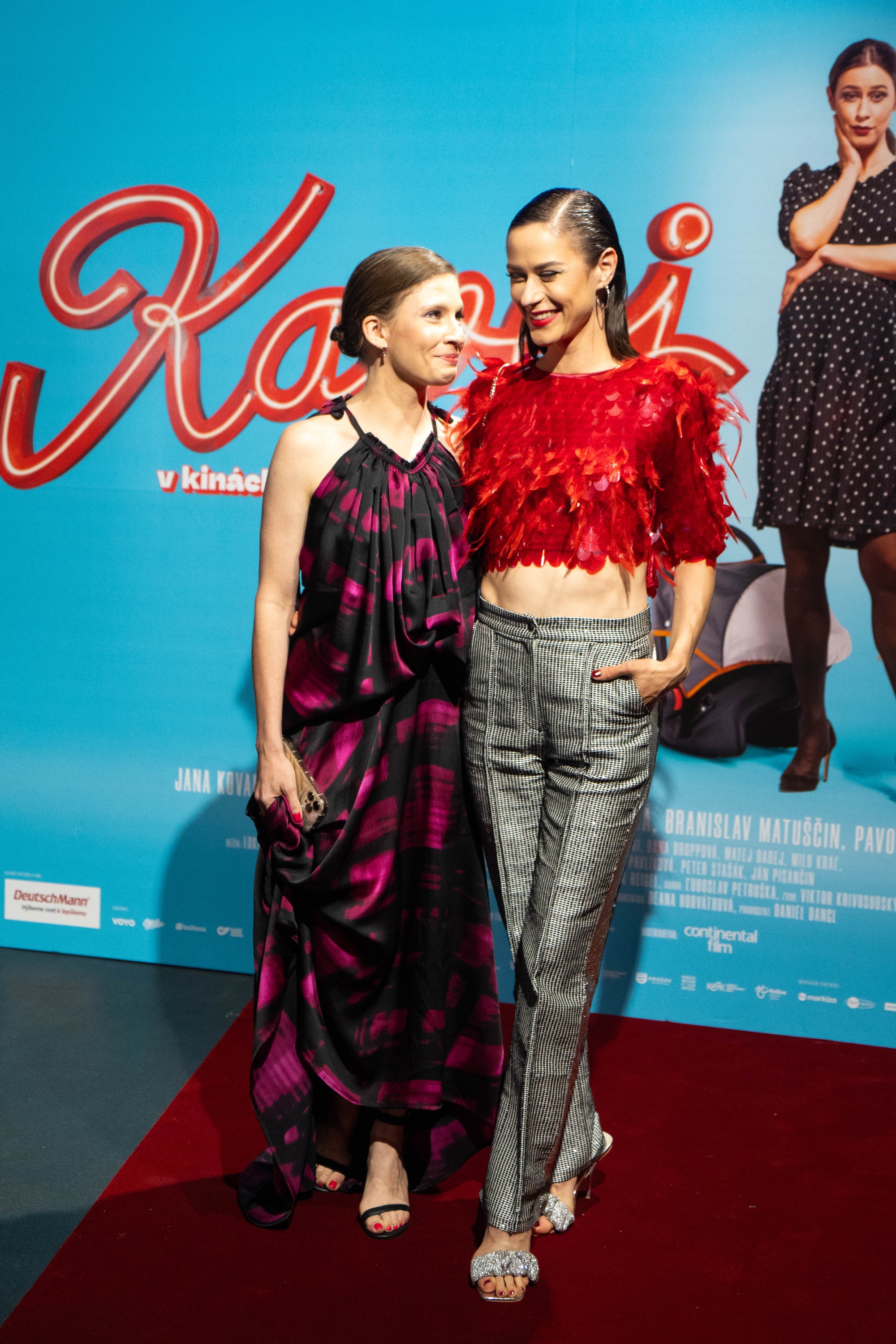 Premiéra filmu Kavej - Janka Kovalčíková a Anna Jakab Rakovská.