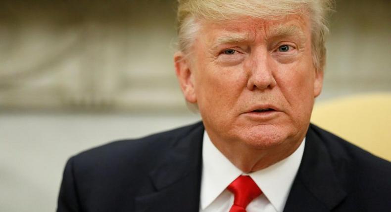 President Donald Trump in the Oval Office at the White House.