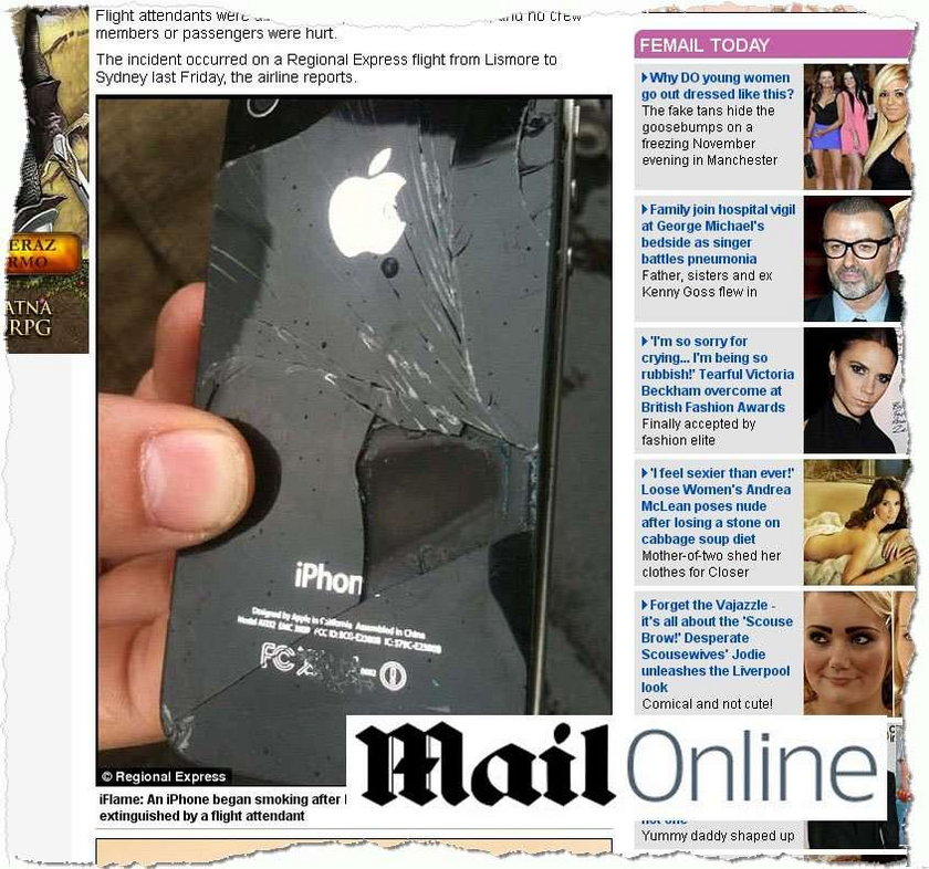 iPhone wybuchł w samolocie. Groza na pokładzie
