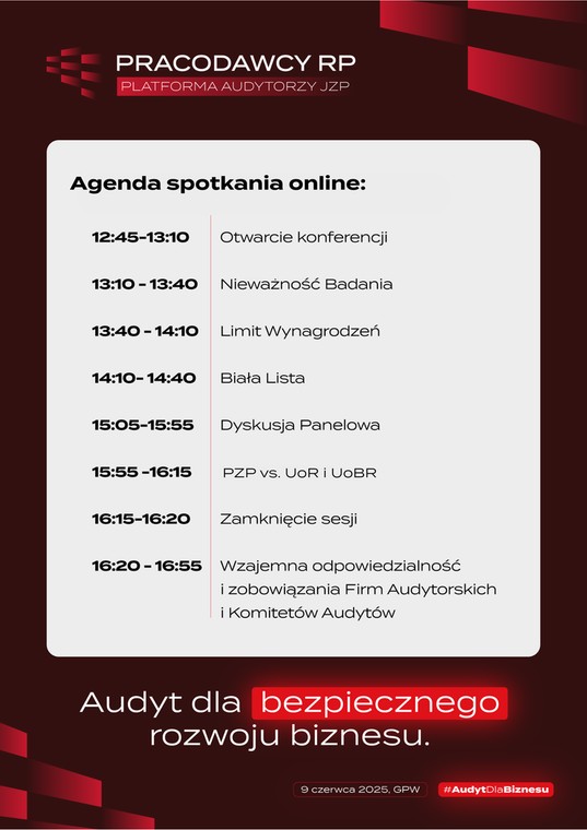 Platforma Audytorzy JZP zaprasza na konferencję 