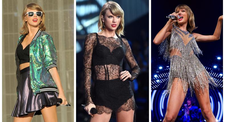 Some of Taylor Swift's most memorable 1989 outfits.Christopher Polk/Getty Images for TAS, Dave Hogan/Getty Images for TAS, Karwai Tang/Getty Images