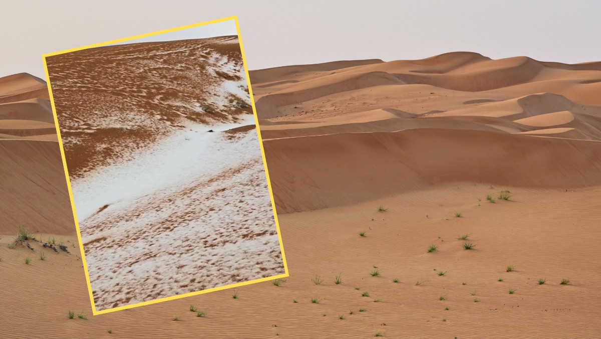 Burza gradowa na pustyni. Ulewy i wichury w Zjednoczonych Emiratach Arabskich [WIDEO]