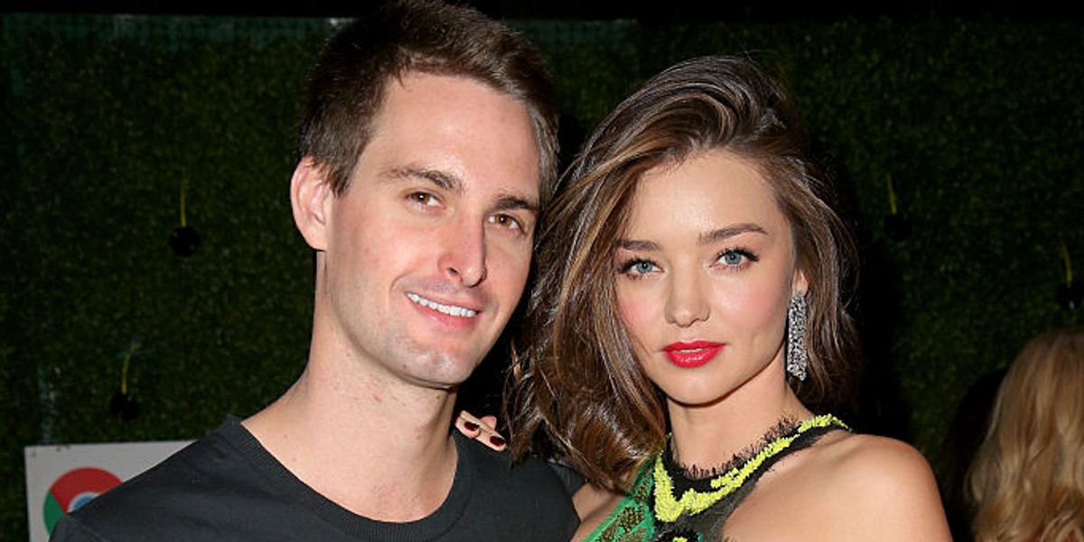 Evan Spiegiel i Miranda Kerr