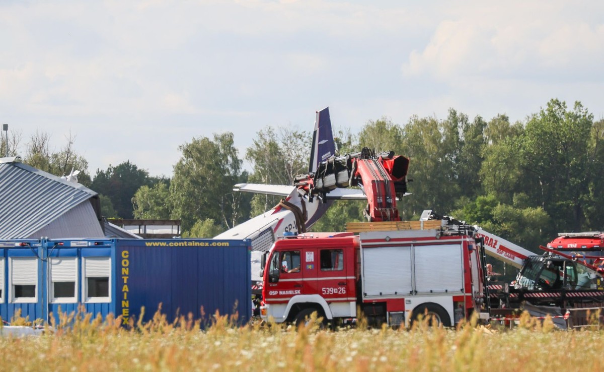 Próba wydobycia samolotu