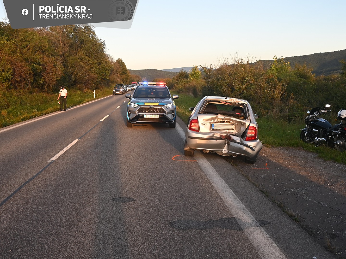 Pri nehode v okrese Prievidza zomrel motocyklista. 