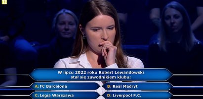 „Milionerzy” – zawodniczka nie wiedziała, do jakiego klubu piłkarskiego przeszedł Robert Lewandowski. Obstawiała Real Madryt!