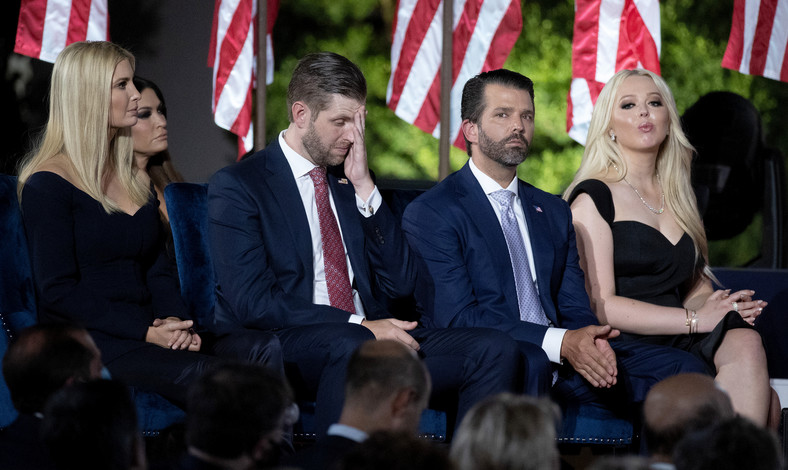 Ivanka, Eric, Donald Junior, Tiffany Trumpowie