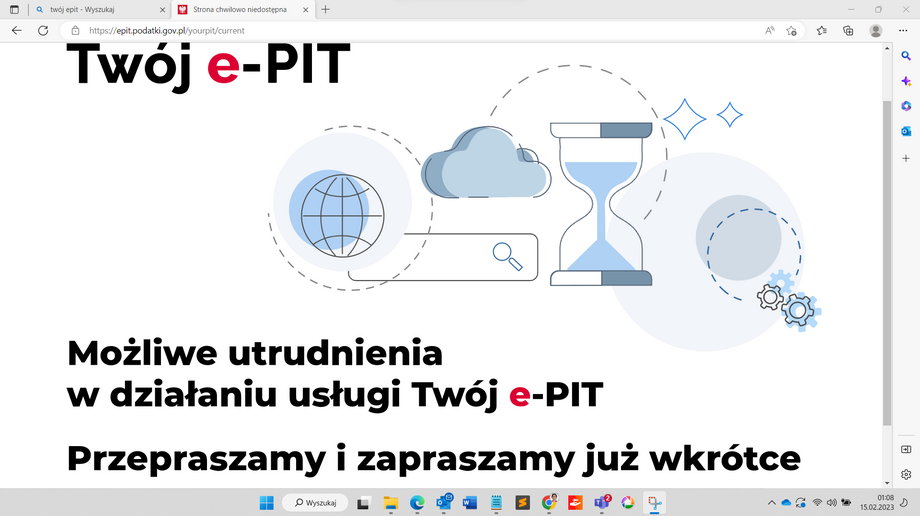 Możliwe utrudnienia e-PIT