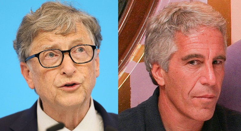 Microsoft cofounder Bill Gates and Jeffrey Epstein.
