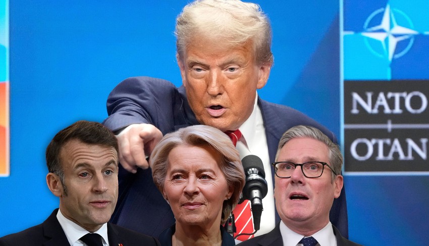 Tramp Ursula Makron i Starmer