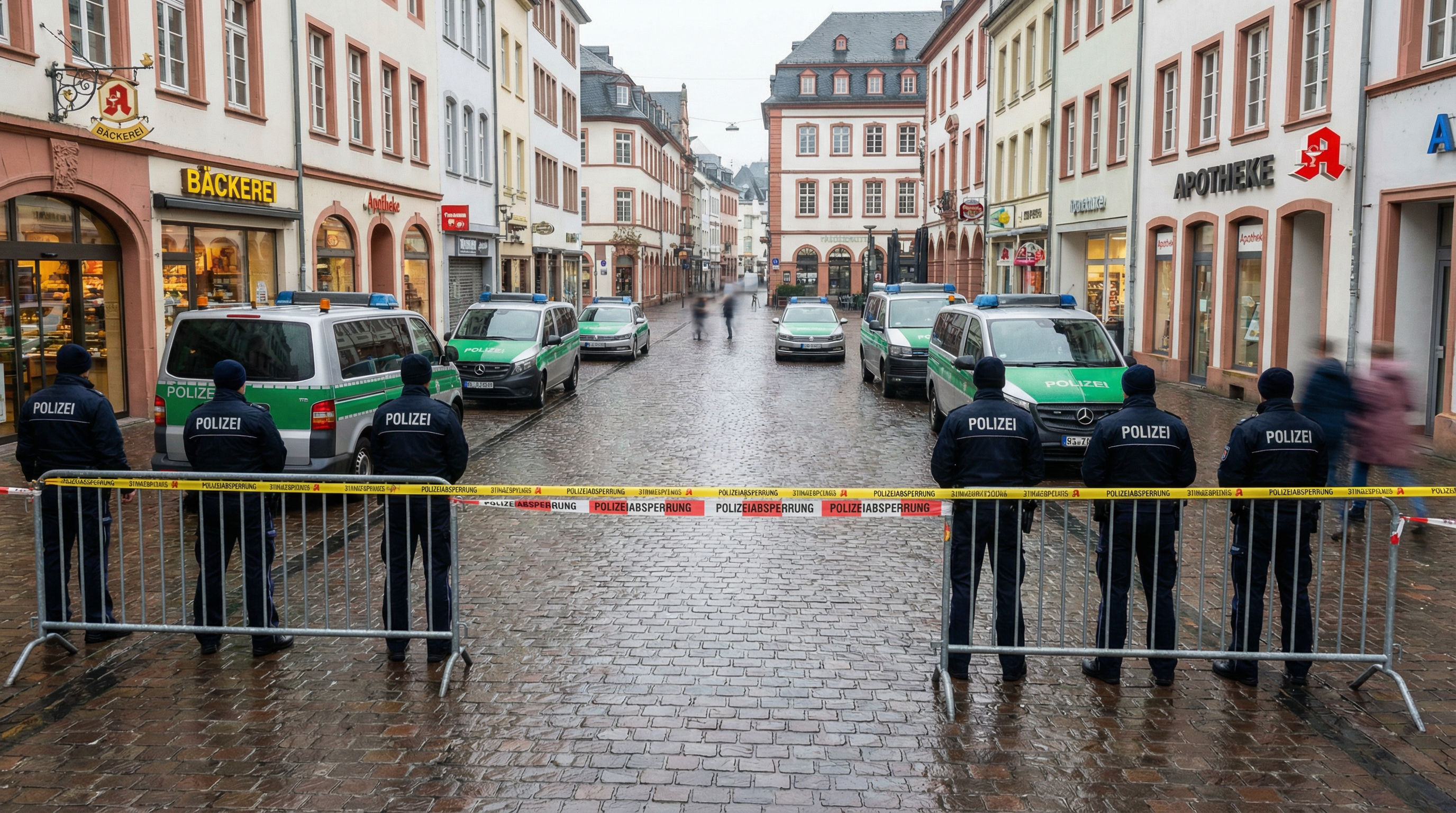 Mit Messer durch Trierer Innenstadt - Polizei stoppt 34-Jährigen mit Schuss