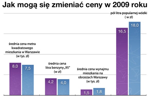 Jak mogą się zmieniać ceny w 2009 r.