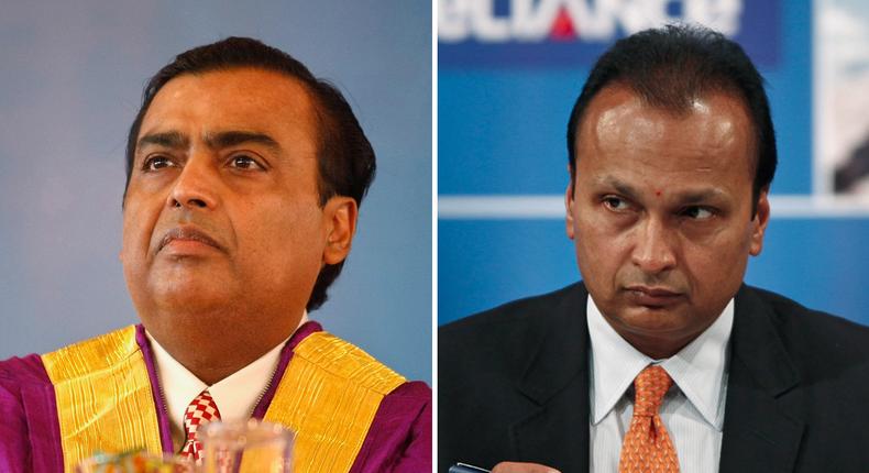 Indian business tycoons Mukesh and Anil Ambani waged a war against each other in and out of court.