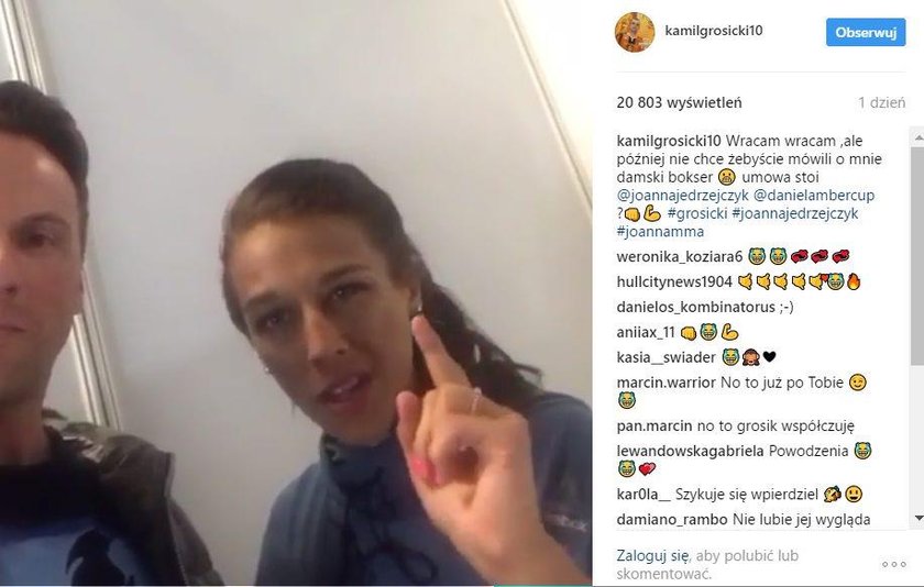 Jędrzejczyk grozi Kamilowi Grosickiemu