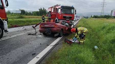 Wypadek w Starym Sączu