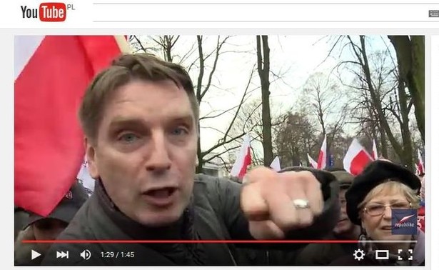 Tomasz Lis na manifestacji KOD: Mogą nam odbierać programy, ale nie zamkną nam oczu