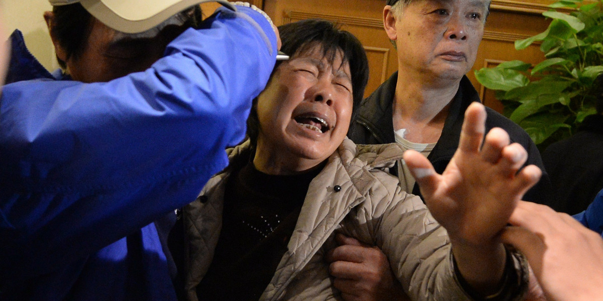 Rodziny opłakują ludzi z felernego lotu mh370