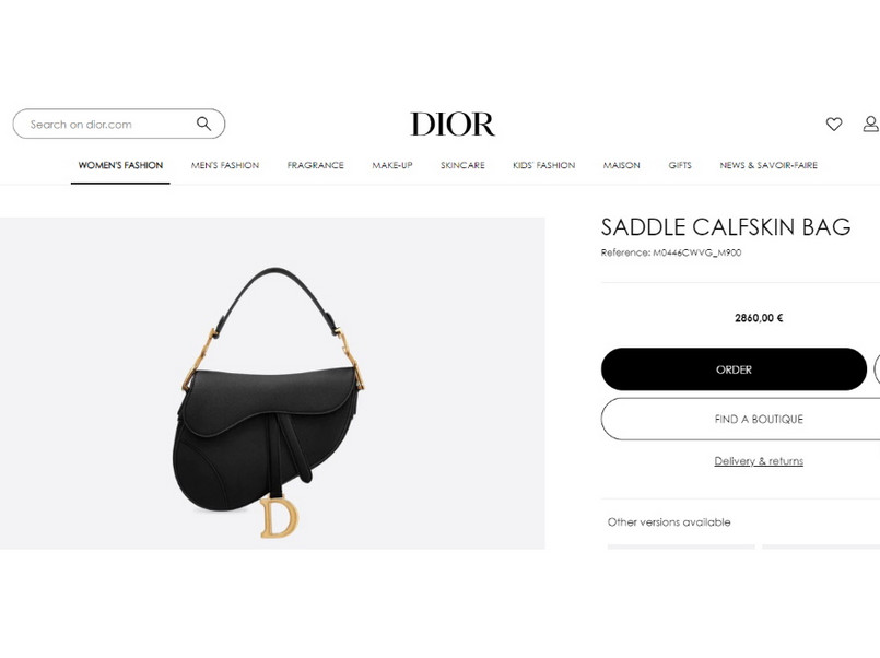 Torebka Dior Saddle