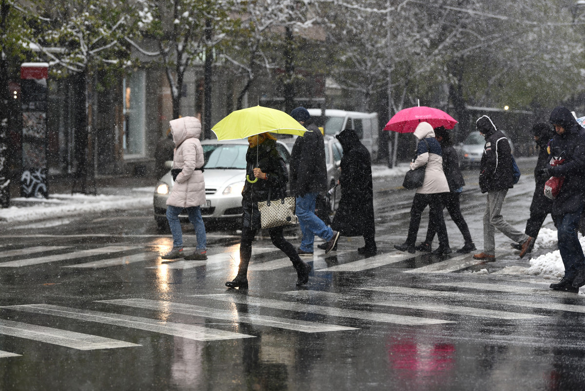 Schnee wird zu Regen