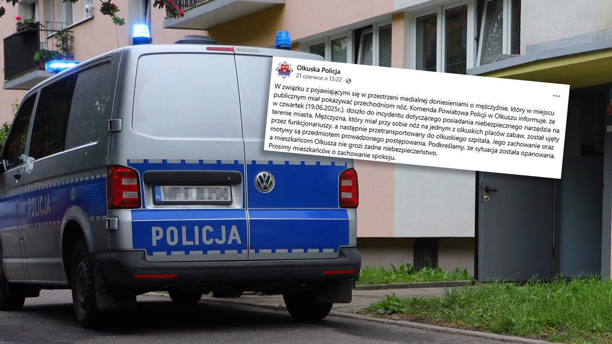 Dzieci usłyszały: Nożownik przyszedł. Mieszkańcy Olkusza są przerażeni