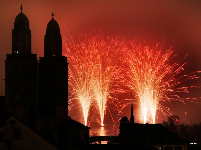 Powitanie Nowego Roku w Zurychu