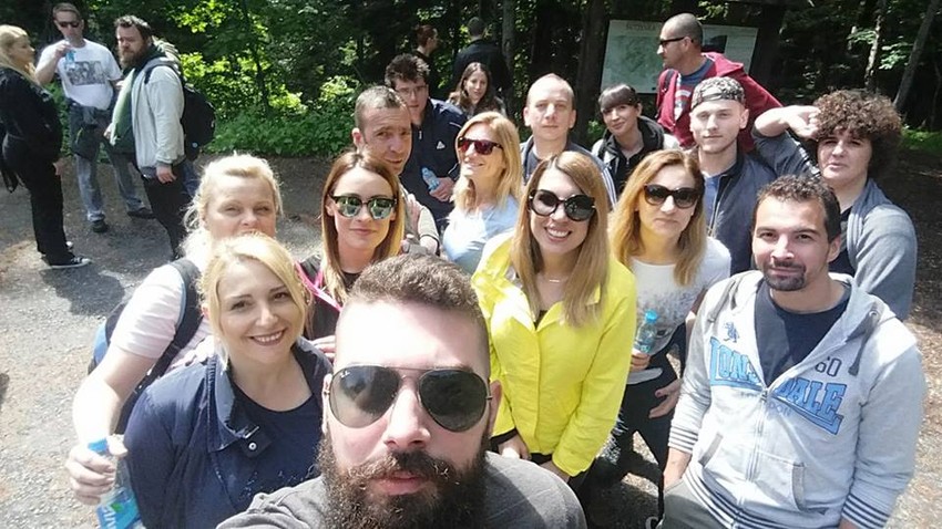 Deo ekipe na studijskom putovanju