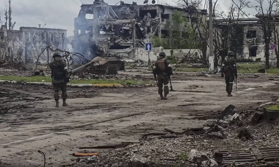 Rosyjscy żołnierze w Mariupolu