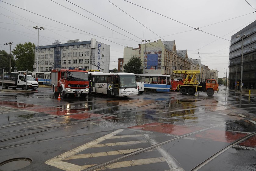 Wypadek na placu Dominikańskim we Wrocławiu